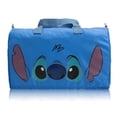 thumbnail image 1 of Disney Stitch Duffle Bag  Lightweight Foldable Travel Duffel with Shoulder Strap & Luggage Sleeve  Large Packable Stitch Bag for Kids, Teens, or Adults  18" x 12"  Ages 3+, 1 of 6