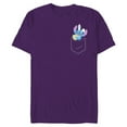 thumbnail image 1 of Disney Stitch Easter Egg and Bunny Ears Corner Pocket Art - Short Sleeve Blended T-Shirt for Adults - Customized-Purple, 1 of 5