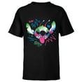 thumbnail image 1 of Disney Stitch Electric Alien Experiment 626 Wild Freestyle- Short Sleeve T-Shirt for Kids - Customized-Black, 1 of 5
