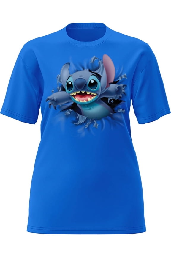Stitch Popout Adult Unisex Tee Shirt, XS-XXL