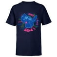 thumbnail image 1 of Disney Stitch Embrace the Weird Freestyle Alien Street Tags- Short Sleeve T-Shirt for Kids - Customized-Navy, 1 of 5