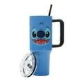 thumbnail image 1 of Disney Stitch Vacuum Insulated 40 Oz. Stainless Steel Tumbler with Straw & Leak-Proof Lid Easy Carry Handle for Travel or Home, 1 of 7