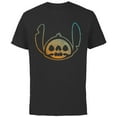 thumbnail image 1 of Disney Stitch Face Halloween - Short Sleeve Cotton T-Shirt for Adults - Customized-Black, 1 of 5