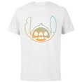thumbnail image 1 of Disney Stitch Face Halloween - Short Sleeve Cotton T-Shirt for Adults - Customized-White, 1 of 5