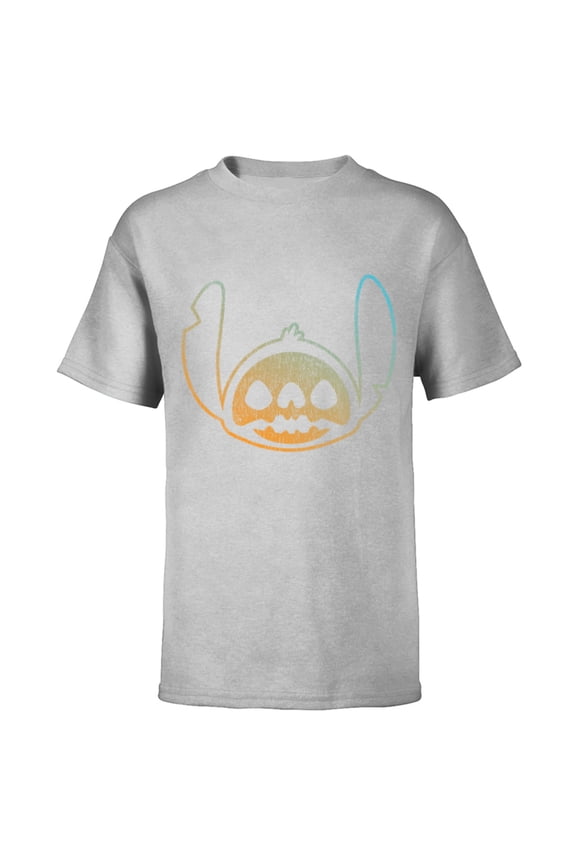 Stitch Face Halloween - Short Sleeve T-Shirt for Kids - Customized-Athletic Heather