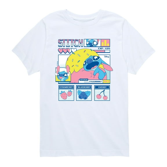 Disney - Stitch Food Kawaii - Youth Short Sleeve Graphic T-Shirt