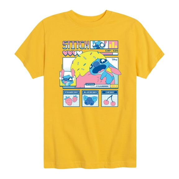 Disney - Stitch Food Kawaii - Youth Short Sleeve Graphic T-Shirt