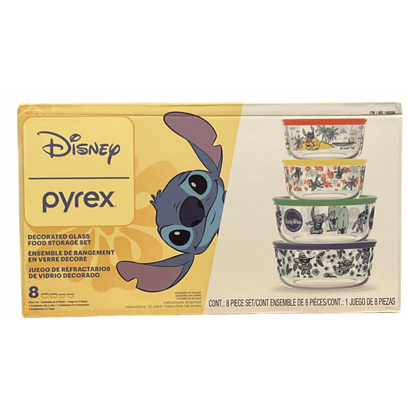 Disney Stitch Food Storage Set (8 Count)