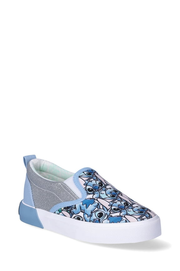Disney Stitch Girl's Slip-On Twin Gore Sneakers