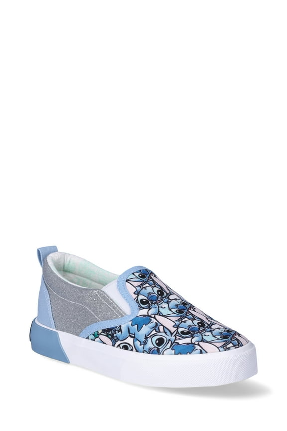 Disney Stitch Girl's Slip-On Twin Gore Sneakers