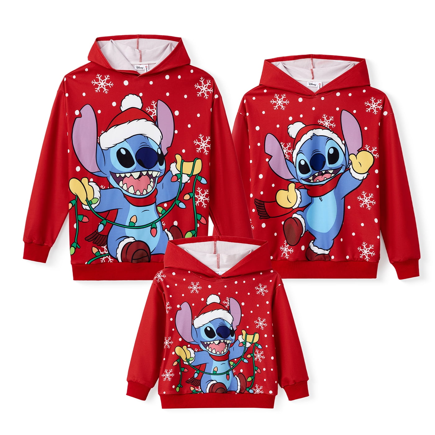 Lilo & Stitch Girls Boys Graphic Hoodie Sweatshirts Family Christmas Matching Sets Pullover Ugly Sweatshirts