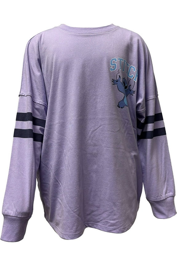 Stitch Girls Graphic Jersey Tee with Long Sleeves, Sizes 4-16