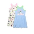thumbnail image 1 of Disney Stitch Girls Printed Tank Dress, 2-Pack, Sizes 4-12, 1 of 3