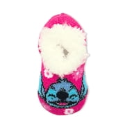 Disney Stitch Girls Slipper Socks, 1-Pack, Sizes S/M-M/L