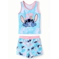 thumbnail image 1 of Disney Stitch Girls Swimsuit Sleeveless Tankini Top and Short Bottom Two-Piece Bathing Suit Beach Bikini for Kids Size 3-13, 1 of 9