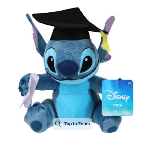 Disney Stitch Graduation Plush – Soft Character Toy with Cap & Gown ...