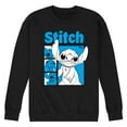 thumbnail image 1 of Disney - Stitch Grid - Men's Long Sleeve Crew Fleece Sweatshirt, 1 of 4