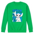 thumbnail image 1 of Disney - Stitch Grid - Men's Long Sleeve Crew Fleece Sweatshirt, 1 of 4