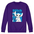 thumbnail image 1 of Disney - Stitch Grid - Men's Long Sleeve Crew Fleece Sweatshirt, 1 of 4