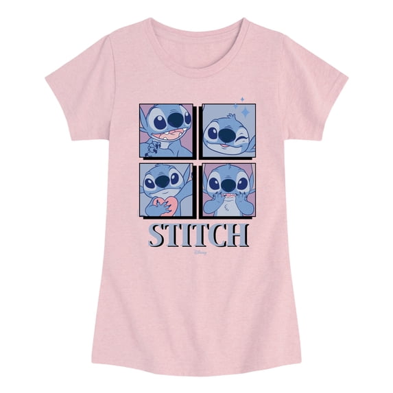 Disney - Stitch Grid - Youth Girls Short Sleeve T-Shirt