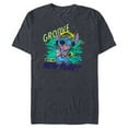 thumbnail image 1 of Disney Stitch Groove into the New Year ‘80s Retro Style - Short Sleeve Blended T-Shirt for Adults - Customized-Denim Snow Heather, 1 of 5
