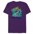 thumbnail image 1 of Disney Stitch Groove into the New Year ‘80s Retro Style - Short Sleeve Blended T-Shirt for Adults - Customized-Purple, 1 of 5