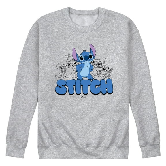 Disney - Stitch Group - Men's Long Sleeve Crew Fleece Sweatshirt
