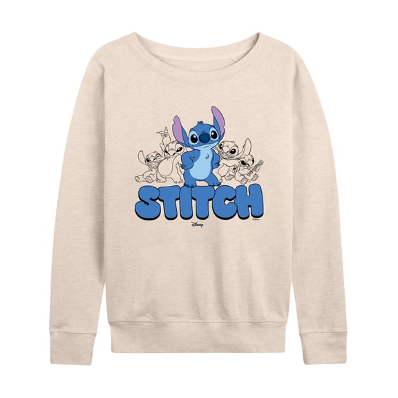 Disney - Stitch Group - Women's French Terry Long Sleeve Pullover