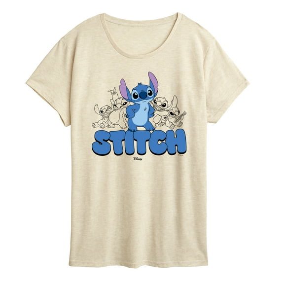 Disney - Stitch Group - Women's Short Sleeve Graphic T-Shirt