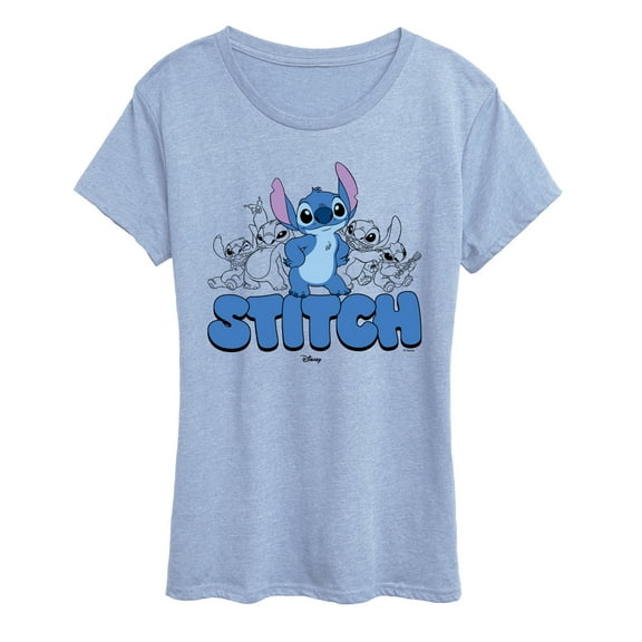 Disney - Stitch Group - Women's Short Sleeve Graphic T-Shirt