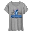 thumbnail image 1 of Disney - Stitch Group - Women's Short Sleeve Graphic T-Shirt, 1 of 4