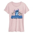 thumbnail image 1 of Disney - Stitch Group - Women's Short Sleeve Graphic T-Shirt, 1 of 3