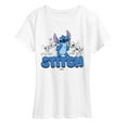 thumbnail image 1 of Disney - Stitch Group - Women's Short Sleeve Graphic T-Shirt, 1 of 4