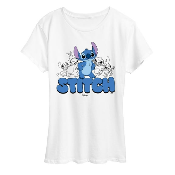 Disney - Stitch Group - Women's Short Sleeve Graphic T-Shirt