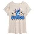 thumbnail image 1 of Disney - Stitch Group - Womens  Graphic T-Shirt, 1 of 4