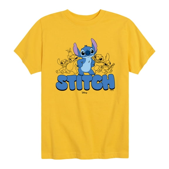 Lilo & Stitch - Stitch Group - Youth Boys Short Sleeve Graphic T-Shirt