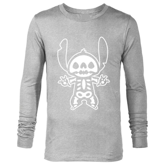 Disney Stitch Halloween Skeleton - Long Sleeve T-Shirt for Men - Customized-Athletic Heather