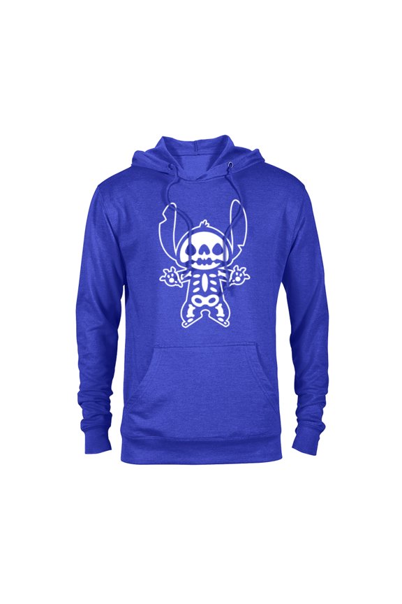 Stitch Halloween Skeleton - Pullover Hoodie for Adults - Customized-Royal