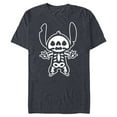thumbnail image 1 of Disney Stitch Halloween Skeleton - Short Sleeve Blended T-Shirt for Adults - Customized-Navy Heather, 1 of 5