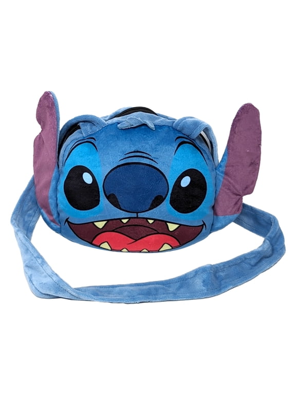 Stitch Head Shaped Plush Shoulder Bag