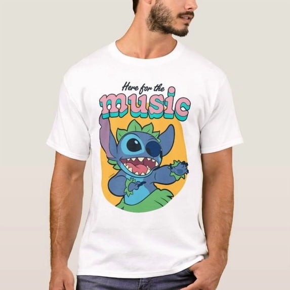 Disney Stitch Here For The Music T-Shirt