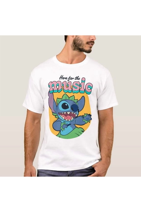 Disney Stitch Here For The Music T-Shirt