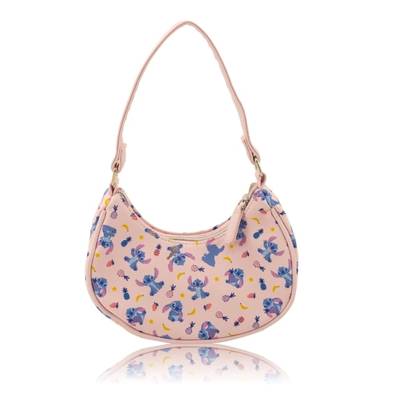 Disney Stitch Hobo Handbag Purse for Girls  Disney Baby Stitch Bright Summer Crossbody Shoulder Bag  Small PU Leather Toddler Purse, Preschool Handbag, Everyday Tote or Travel Mini Purse Ages 3+