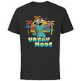 thumbnail image 1 of Disney Stitch Island Vacay Mode Retro Distressed - Short Sleeve Cotton T-Shirt for Adults - Customized-Black, 1 of 5