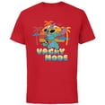 thumbnail image 1 of Disney Stitch Island Vacay Mode Retro Distressed - Short Sleeve Cotton T-Shirt for Adults - Customized-Red, 1 of 5