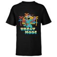 thumbnail image 1 of Disney Stitch Island Vacay Mode Retro Distressed - Short Sleeve T-Shirt for Kids - Customized-Black, 1 of 5