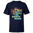 thumbnail image 1 of Disney Stitch Island Vacay Mode Retro Distressed - Short Sleeve T-Shirt for Kids - Customized-Navy, 1 of 5