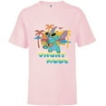 thumbnail image 1 of Disney Stitch Island Vacay Mode Retro Distressed - Short Sleeve T-Shirt for Kids - Customized-Soft Pink, 1 of 5