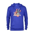 thumbnail image 1 of Disney Stitch It’s My Birthday - Pullover Hoodie for Adults - Customized-Royal, 1 of 5