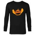 thumbnail image 1 of Disney Stitch Jack-O’-Lantern Halloween - Long Sleeve T-Shirt for Men - Customized-Black, 1 of 5